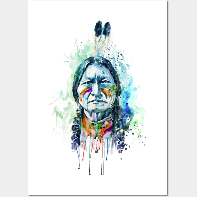 Sitting Bull New Portrait Wall Art by Marian Voicu